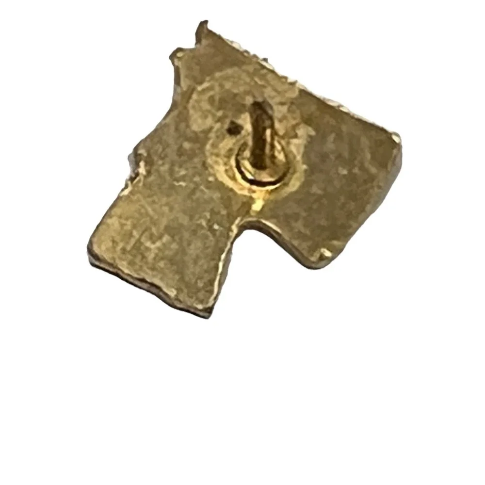 Vintage Schnauzer Tie Tack Gold‎ Tone Lapel Hat Dog Pin